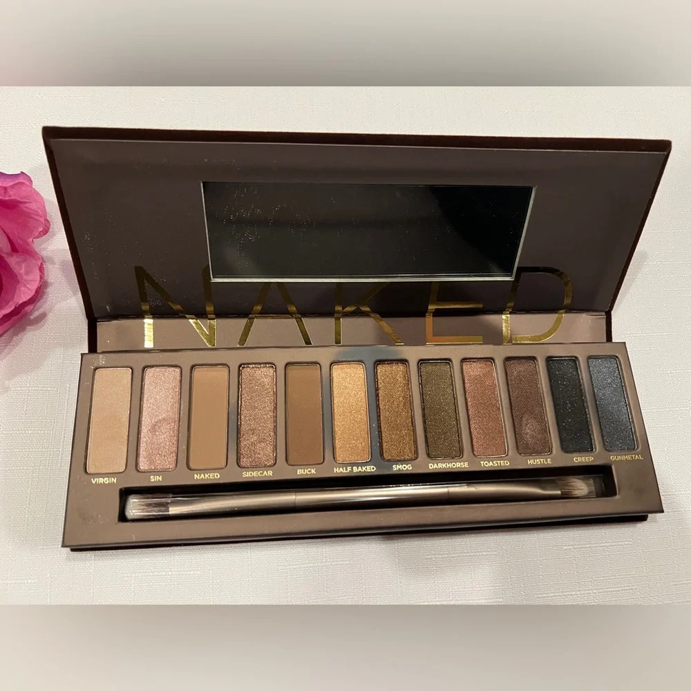 Urban Decay Naked Eyeshadow Palette ORIGINAL NEW Rare HTF 12 Shades Brush